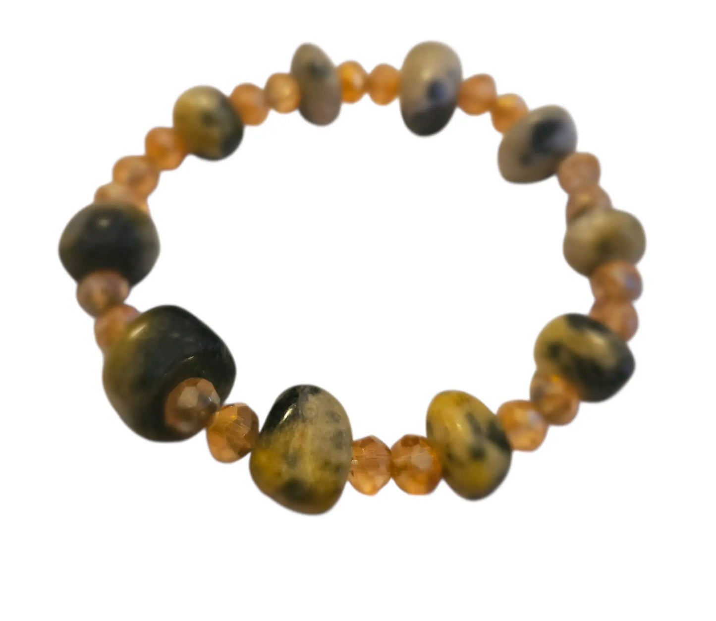 Bracelet artisanal tchadien - pierre taillée Makka Achta Gadaya
